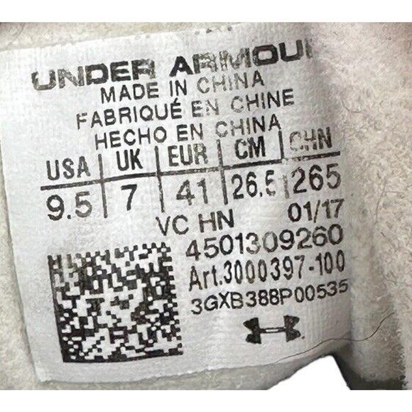 Under Armour SpeedForm SlingRide Men’s‎ Size 9.5 Running Shoes (white gray) - Picture 8 of 8